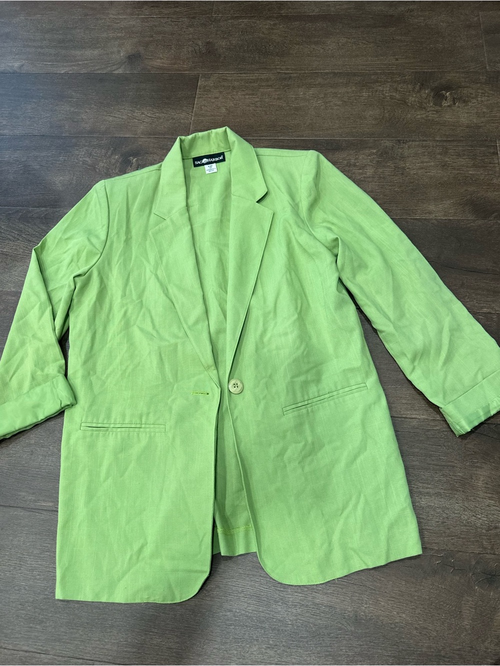 Sag Harbor Lime Green Women's Blazer